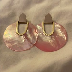 Pink and gold Kendra Scott earrings